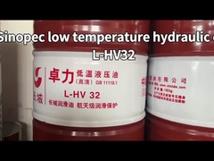 Sinopec 200L L-HV Aceite hidráulico de baja temperatura en sistemas hidráulicos de alta presión