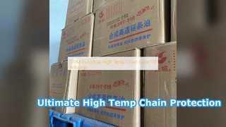 El mejor lubricante industrial SHT518 para cadenas de alta temperatura