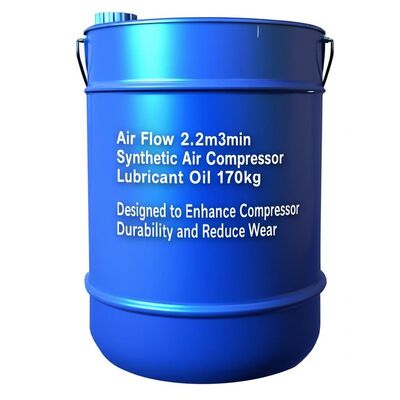 Buen precio Flujo de aire 2.2m3min Aceite lubricante para compresor de aire sintético 170kg Diseñado para mejorar la durabilidad del compresor y reducir el desgaste en línea